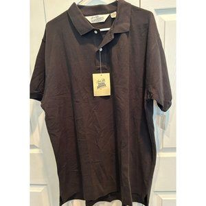 Sears‎ Roebuck NEW with Tags Black Polo Shirt size XL Cotton